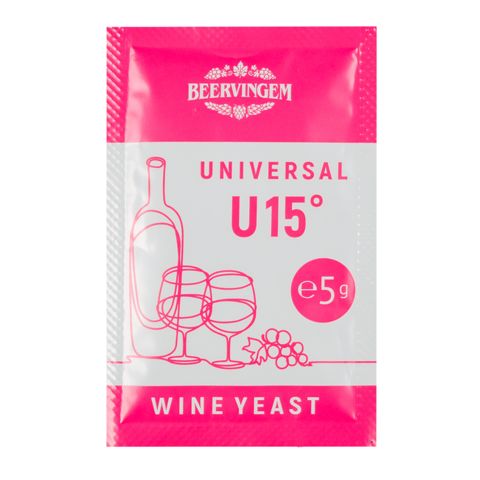 1. Винные дрожжи Universal U15 (Beervingem), 5 г